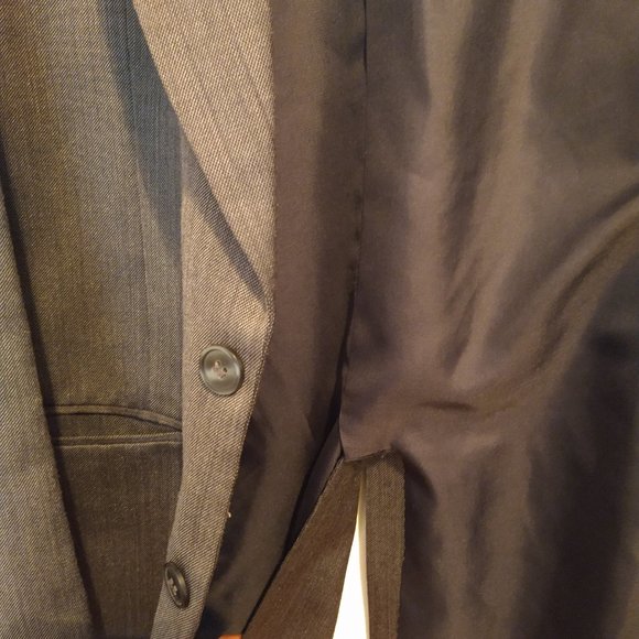 Vintage Stone Gray Men's Jacket/Blazer/Coat - Custom Made, 100% Wool, Retro Fit - Picture 14 of 14